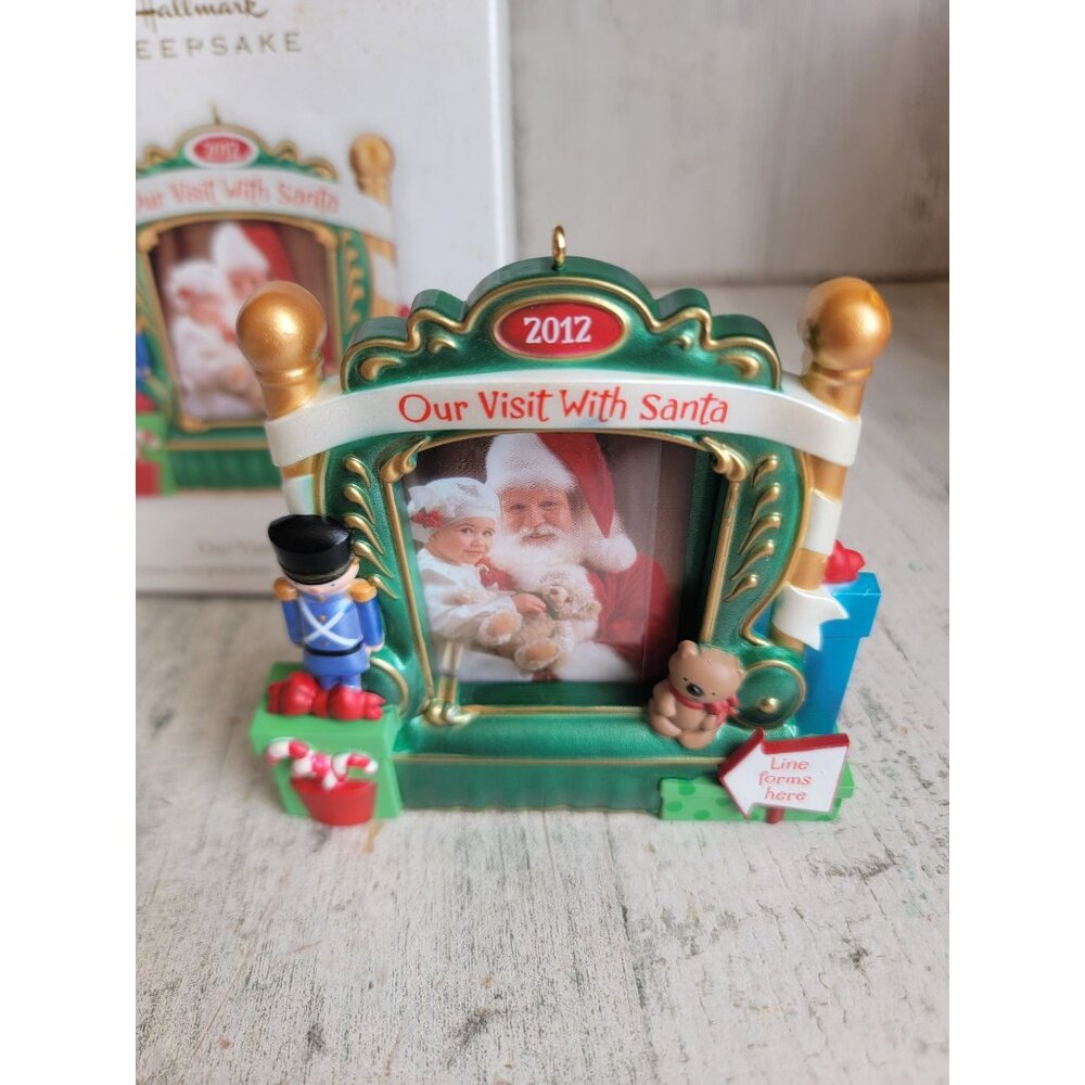 Hallmark‎ are visit with Santa photo frame ornament Xmas